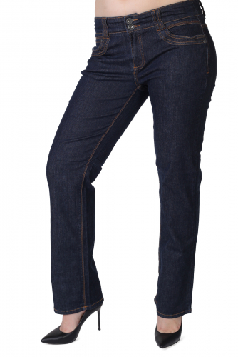 Темно-синие женские джинсы G3000 Samantha с широким поясом. Чтобы фигурка стала секси – просто носи правильные джинсы! №2046 ОСТАТКИ СЛАДКИ!!!!