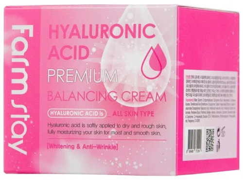 Балансирующий крем с гиалуроновой кислотой FarmStay Hyaluronic Acid Premium Balancing Cream, 100мл