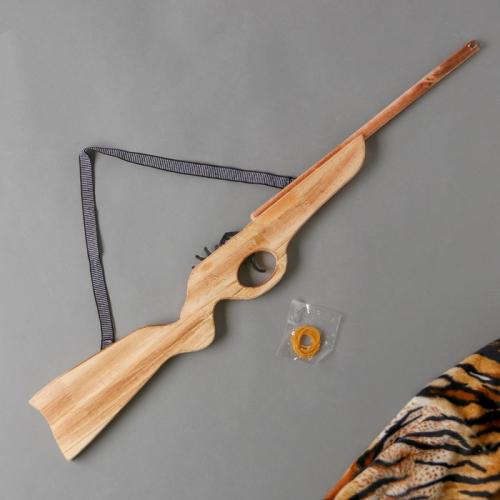Игрушка деревянная стреляет резинками «Ружьё» 2×68×8 см