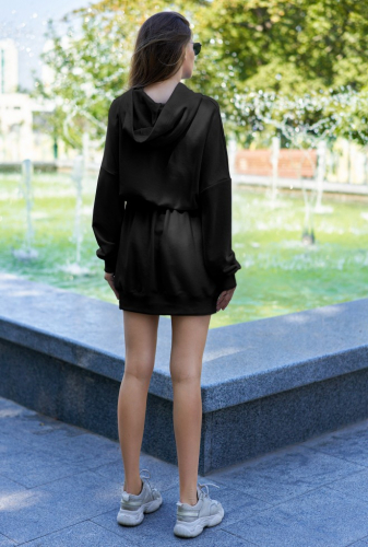 Платье-худи Виола черный