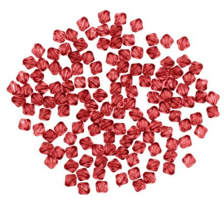 Бусины ромбовидные акрил, 8 мм, 25 гр. Астра (9 красный)