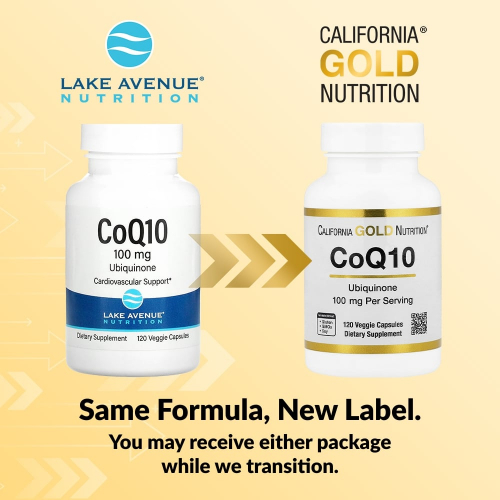 California Gold Nutrition, коэнзим Q10, убихинон класса USP, 100 мг, растительные капсулы