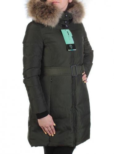 YW-17013 Пальто женское зимнее (био-пух, натуральный мех лисицы) размер S - 42 российский