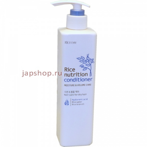 CJ Lion Rice Day Увлажняющий кондиционер для нормальных и сухих волос, 470 мл. (8806325626688)