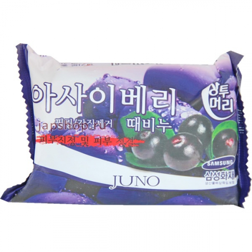 Juno Мыло для рук и тела с ягодами Асаи, 150 гр (8809360840293)