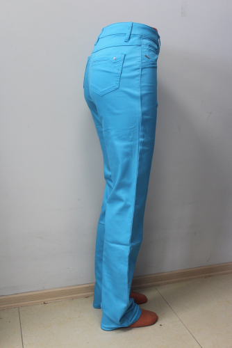 MS70165-2002-6--Прямые голубые брюки р.17