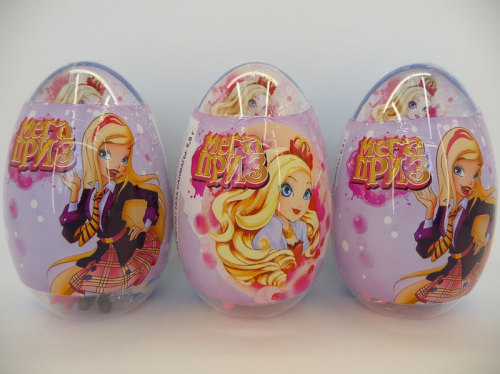 Яйцо с игрушкой и конфетами ГИГАНТ для девочек