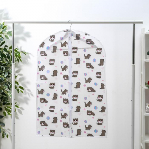 Чехол для одежды Доляна «Котя», 60×90 см
