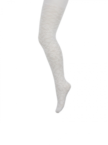 Колготки FLOS BAROK DESEN ELITE Капроновые БЕЛЫЙ