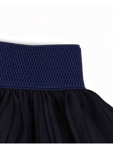 Школьная синяя плиссерованная юбка для девочки