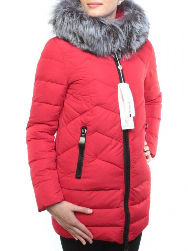 D16-276 Пальто зимнее женское (холлофайбер, натуральный мех чернобурки) размер L - 46российский