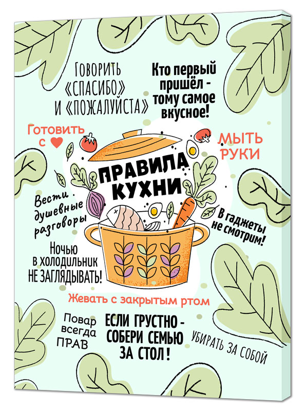 Картина правила кухни