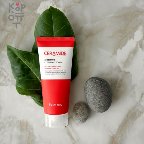 Farm Stay Ceramide Moisture Cleansing Foam - Увлажняющая очищающая пенка с керамидами, 180мл