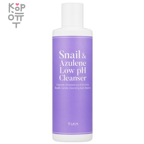 Tiam Snail & Azulene Low pH Cleanser - Деликатный очищающий гель 200мл купить недорого в магазине Корейские товары для всей семьи(КорОпт)
