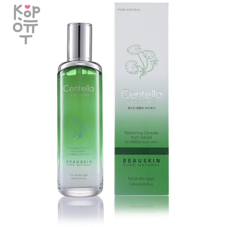 BEAUSKIN Centella CICA Toner - Тонер для лица, с экстрактом центеллы, 120мл. купить недорого в магазине Корейские товары для всей семьи(КорОпт)