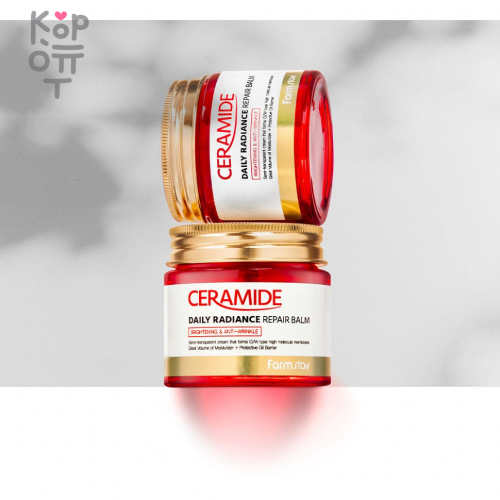 Farm Stay Ceramide Daily Radiance Repair Balm - Укрепляющий крем-бальзам для лица с керамидами, 80г