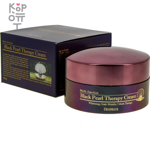 Deoproce Black Pearl Therapy Cream - Крем с черным жемчугом антивозрастной 100г купить недорого в магазине Корейские товары для всей семьи(КорОпт)