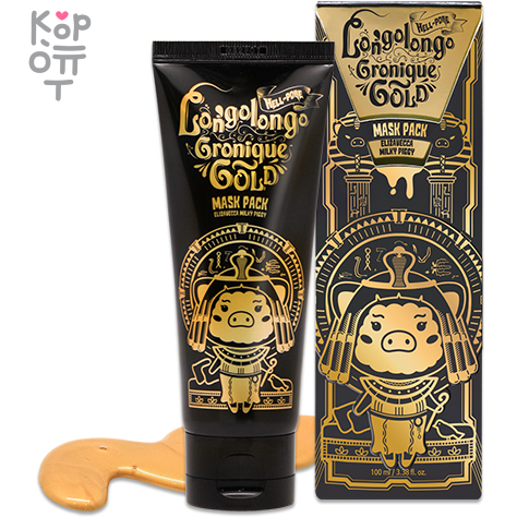 Elizavecca Hell-Pore Longolongo Gronique Gold Mask Pack - Маска-пленка с золотом 100мл
