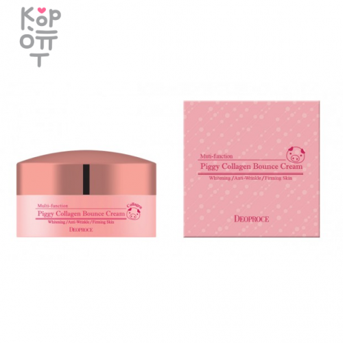 Deoproce Piggy Collagen Bounce Cream 100g - Омолаживающий крем на основе свиного коллагена 100г