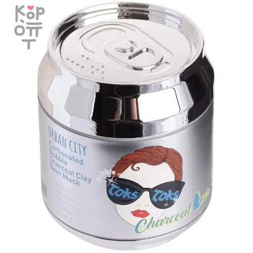 Urban Dollkiss Urban City Carbonated Bubble Charcoal Clay Beer Mask - Глиняно-пузырьковая маска на основе угольного порошка 90г