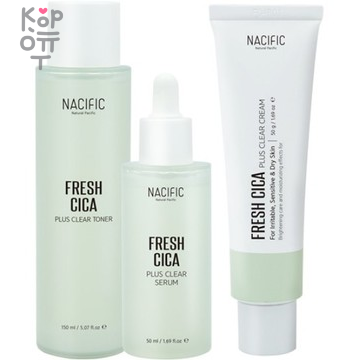 Nacific Fresh Cica Plus Clear Cream - Успокаивающий крем 50гр. купить недорого в магазине Корейские товары для всей семьи(КорОпт)