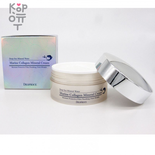 Deoproce Marine Collagen Mineral Cream - Омолаживающий крем с морским коллагеном 100г