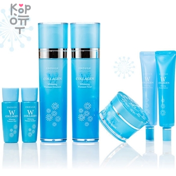 Enough W Collagen Whitening Premium Nourishing Cream - Отбеливающий крем для лица, с коллагеном, 50мл. купить недорого в магазине Корейские товары для всей семьи(КорОпт)