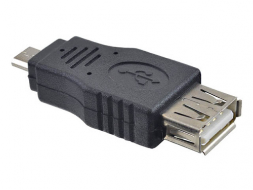 Переходник Perfeo, A7015, USB(F) - micro USB(M) (чёрный)