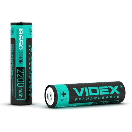 Аккумулятор Videx LI 18650  7/5 A 3,6 v, 2200 mah с защитой