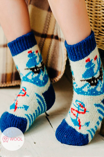 Носки для мальчика шерстяные - Бабушкины носки