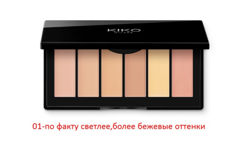 РОЗНИЦА 1700 р! KIKO MILANO Smart concealer palette палитра 6 корреторов д.лица 6*0,4г  