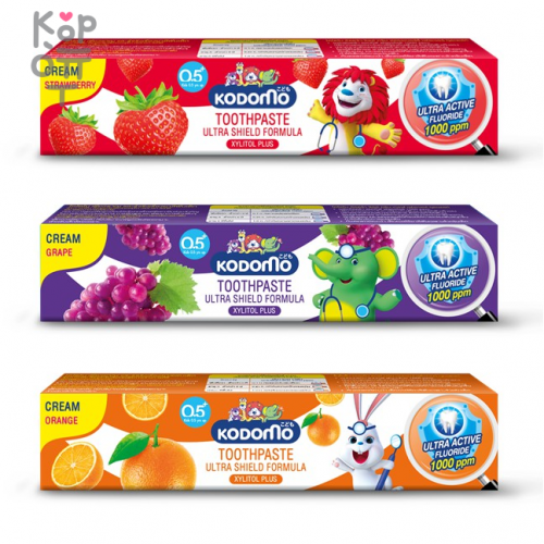 LION Kodomo Toothpaste Cream, Ultra Shield - Детская Зубная паста, Крем-формула 80гр., от 6 месяцев купить недорого в магазине Корейские товары для всей семьи(КорОпт)