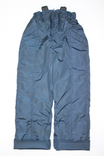 Демисезонные брюки на поясе с помочами Мембрана синий