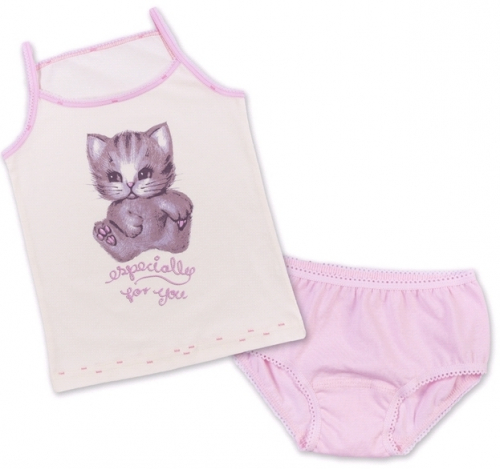 Комплект нижнего белья Апрель Пушистый котик APL-DNG553001-3, розовый