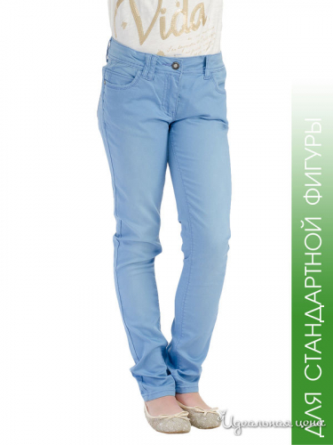 Узкие джинсы, крой для стандартной фигуры Million X, цвет голубой 1621220899, голубой