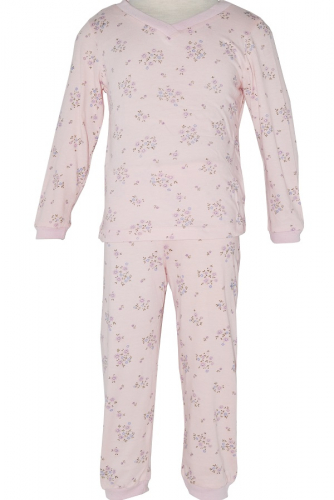 Пижама Вася Василиса VVPMG33PN, розовый, голубые цветы