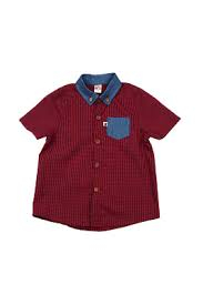 Рубашка Mini Maxi UD4001, бордовый