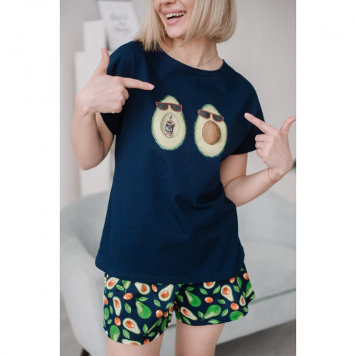 Женская пижама ЖП 022/5 (принт авокадо в очках)