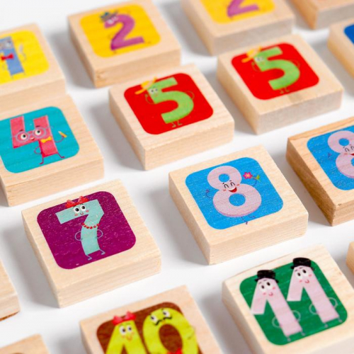 Игра деревянная МЕМО «Весёлые числа»