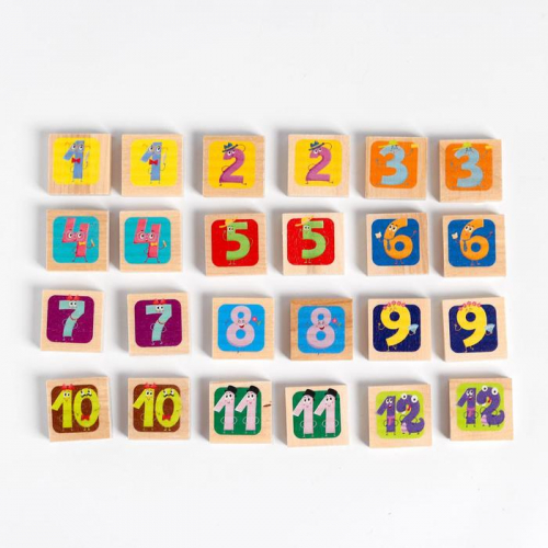 Игра деревянная МЕМО «Весёлые числа»