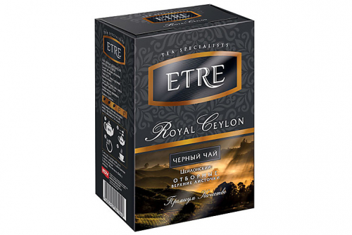 «ETRE», чай Royal Ceylon черный цейлонский листовой, 100 г