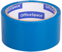 Клейкая лента упаковочная (скотч) OfficeSpace, 48мм*40м, 45мкм, синий, ШК 212007