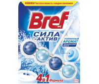Освежитель WC (для туалета) твердый BREF (Бреф) Сила-Актив 51г, 