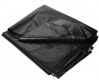Мешки для мусора 180 л, 50 штук в упаковке, 55 мкм, черные