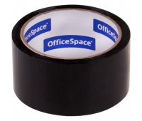 Клейкая лента упаковочная (скотч) OfficeSpace, 48мм*40м, 45мкм, черный, ШК 256533