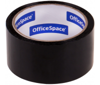 Клейкая лента упаковочная (скотч) OfficeSpace, 48мм*40м, 45мкм, черный, ШК 256533