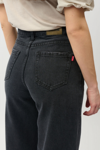 Серые джинсы клёш (ряд 25-30) арт. WV1037-6
