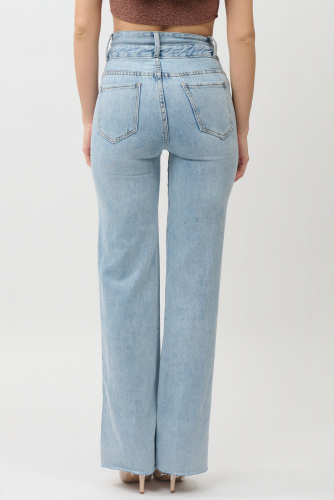 Прямые голубые джинсы (ряд 25-30) арт. WK-B682-3-2658