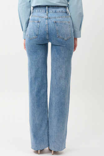 Прямые голубые джинсы (ряд 25-30) арт. WK-B684-3-2658