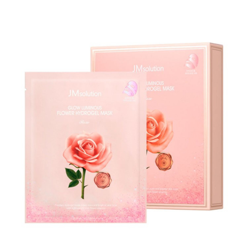 JMSolution Гидрогелевая маска с экстрактом дамасской розы Glow Luminous Flower Hydro Gel Mask